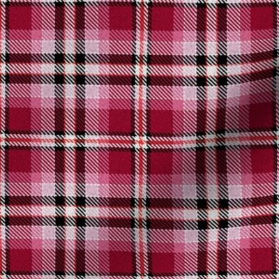Red Pink Black and White Plaid
