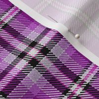 Violet Pink Yellow Black and White Plaid