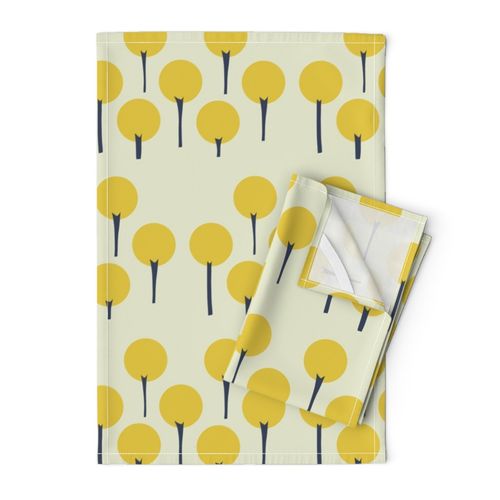 Yellow Pop Trees - LARGE