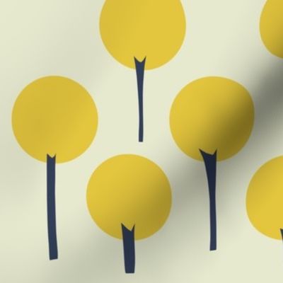 Yellow Pop Trees - LARGE