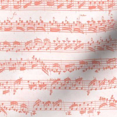 Bach's handwritten sheet music - seamless, coral