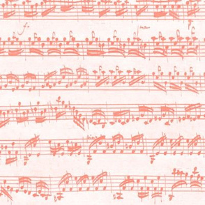 Bach's handwritten sheet music - seamless, coral