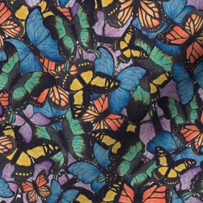 Colorful Watercolor Butterfly Pattern