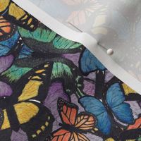 Colorful Watercolor Butterfly Pattern