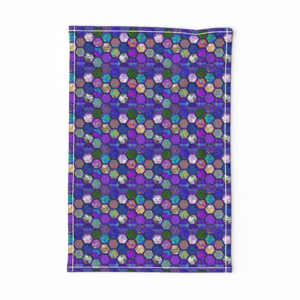 Small METALLIC MIX HEXIES 3D PURPLE