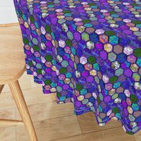 Small METALLIC MIX HEXIES 3D PURPLE