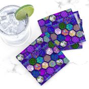 Small METALLIC MIX HEXIES 3D PURPLE