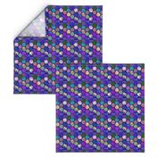 Small METALLIC MIX HEXIES 3D PURPLE