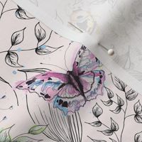 WATERCOLOUR BUTTERFLIES AND BEETLES