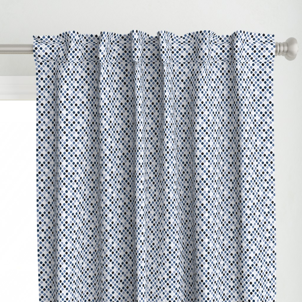 dots classic blue, medium scale