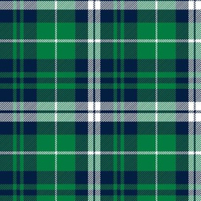(custom scale) fall plaid - navy and green - wholecloth plaid coordinate