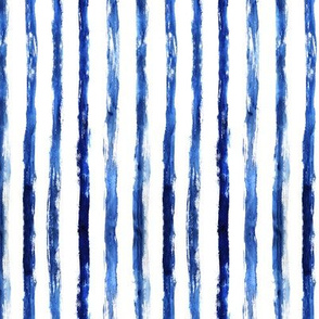 Blue painted vertical stripes