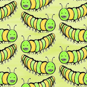Creepy Crawly Green Caterpillars - Large Scale