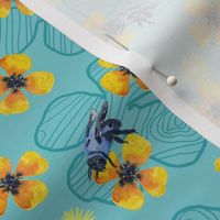 Bee Bloomers  - Turquoise