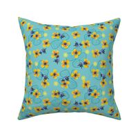 Bee Bloomers  - Turquoise