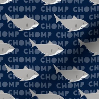 Sharks CHOMP - navy