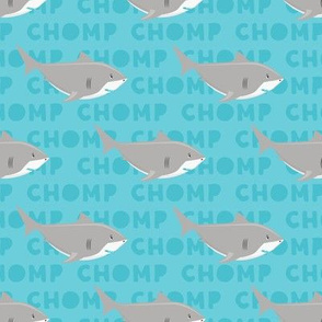 Sharks CHOMP - blue