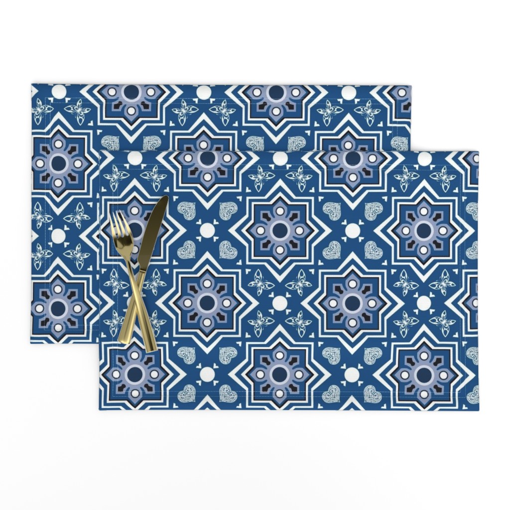 spanish tiles classic blue