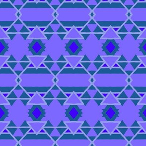 Geometric Blue Modern Triangles