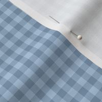 faded denim blue gingham, 1/4" squares 