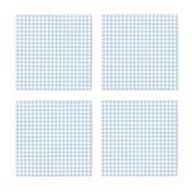 foggy morning pale blue gingham, 1/4" squares 