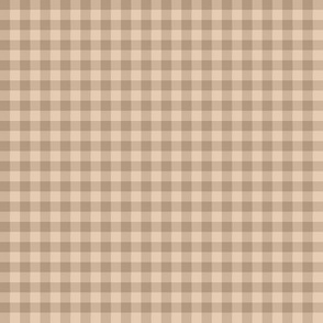 driftwood tan gingham, 1/4" squares 