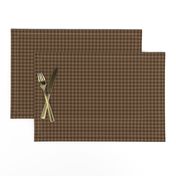 chocolate gingham, 1/4" squares 