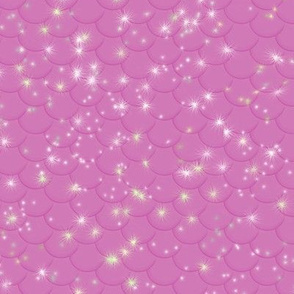 Sparkly Pink Mermaid Tail Scales