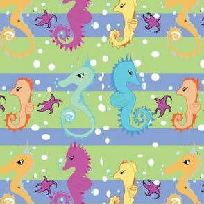 TRINITY CHERNOFF Seahorse Stripe