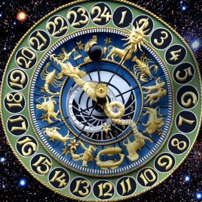 9 clocks time stars universe galaxy zodiac Horoscope Aries Taurus Gemini Cancer Leo Virgo Libra Scorpio Sagittarius Capricorn Aquarius Pisces astrology gold cosmic cosmos planets galaxies nebulae night quasars lobsters twins children baby babies ox bulls 