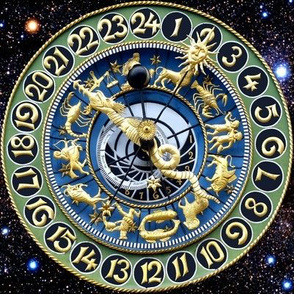 9 clocks time stars universe galaxy zodiac Horoscope Aries Taurus Gemini Cancer Leo Virgo Libra Scorpio Sagittarius Capricorn Aquarius Pisces astrology gold cosmic cosmos planets galaxies nebulae night quasars lobsters twins children baby babies ox bulls 