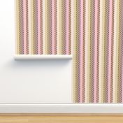 Falling Waves Seamless Repeating Pattern on Light Pink