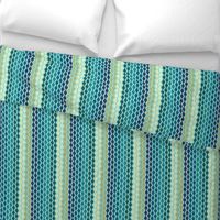 Falling Waves Seamless Repeating Pattern on Teal