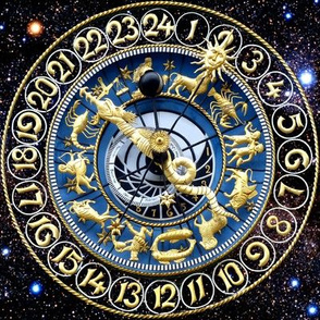 4 clocks time stars universe galaxy zodiac Horoscope Aries Taurus Gemini Cancer Leo Virgo Libra Scorpio Sagittarius Capricorn Aquarius Pisces astrology gold cosmic cosmos planets galaxies nebulae night quasars lobsters twins children baby babies ox bulls 