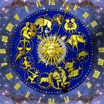 8 clocks time stars universe galaxy zodiac Horoscope Aries Taurus Gemini Cancer Leo Virgo Libra Scorpio Sagittarius Capricorn Aquarius Pisces astrology gold roman numerals cosmic cosmos planets galaxies nebulae night quasars  baroque rococo fleur de lis l