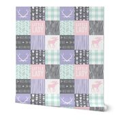 2" Little Lady Patchwork - lilac, mint, pink