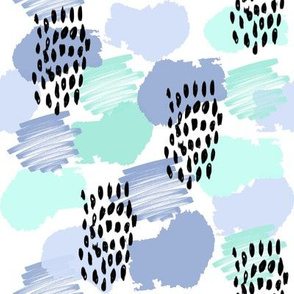 abstract painterly nursery modern confetti fabric 