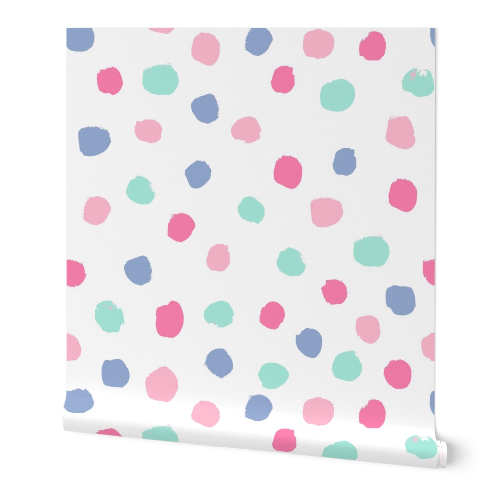 dots party confetti cute pastel nursery happy circus dots