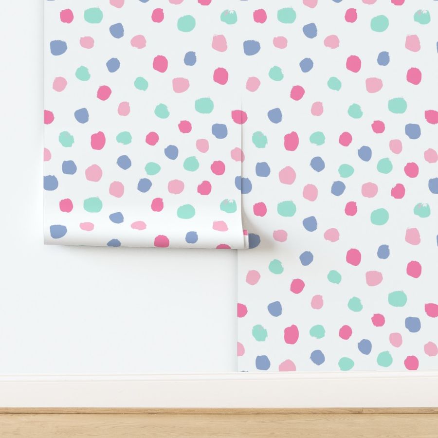 dots party confetti cute pastel nursery happy circus dots