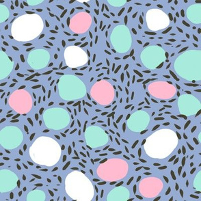 pebbles dots fabric nursery abstract girls pastel happy fabric