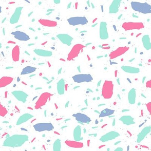 splatter paint fabric pink mint periwinkle abstract confetti fabric