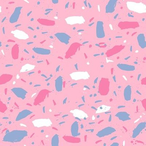 splatter paint fabric pink mint periwinkle abstract confetti fabric