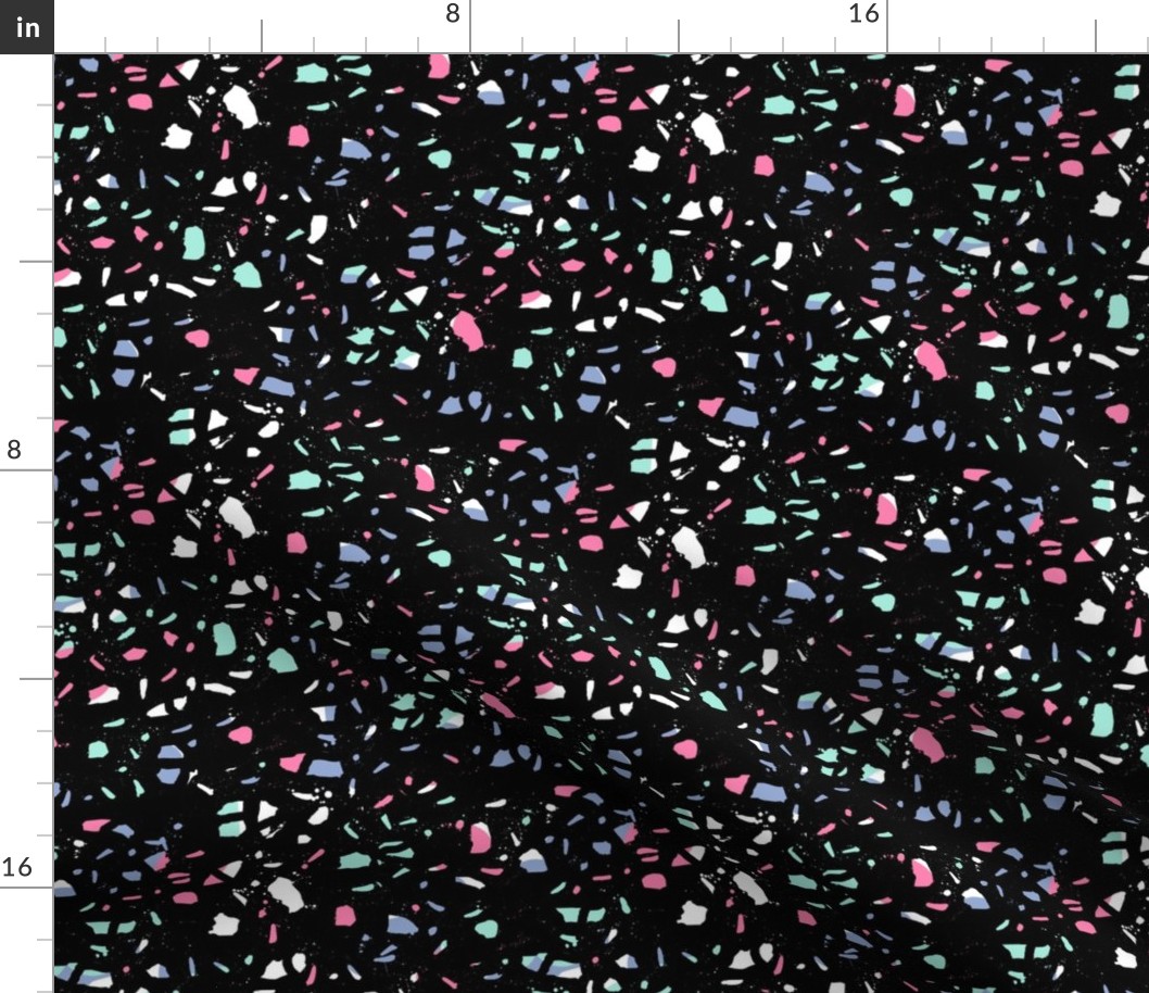 terrazzo tile happy confetti nursery 80s 90s rad design