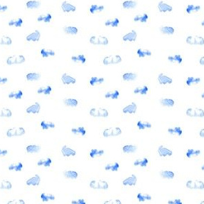 Clouds watercolor blue white london england city_Miss Chiff Designs