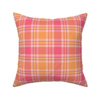 pink and orange plaid