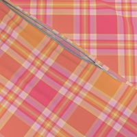 pink and orange plaid