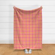 pink and orange plaid