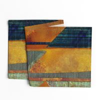 Mod abstract copper teal gold