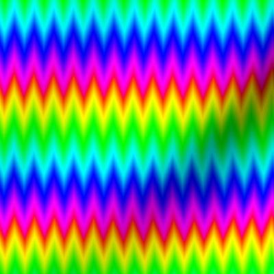 Ombre Rainbow Chevron Zigzag
