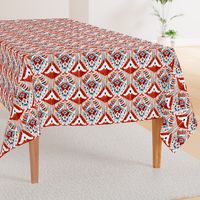 Balinese red ikat